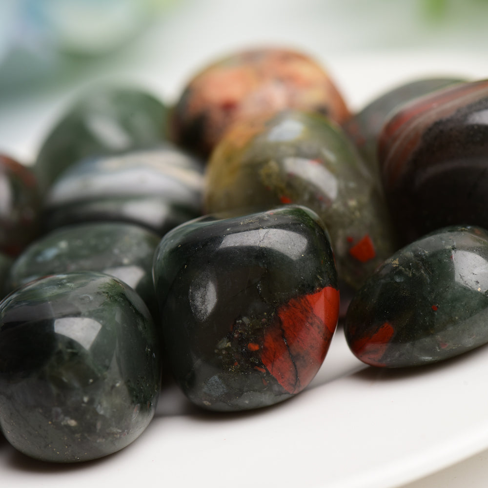 Blood Stone Crystal Tumbles Bulk Wholesale  Crystals USA