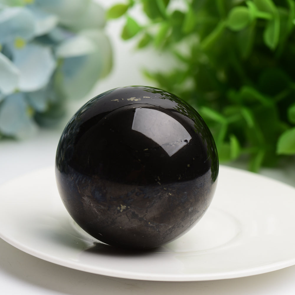 2.1" Shungite Sphere Bulk Wholesale Wholesale Crystals USA