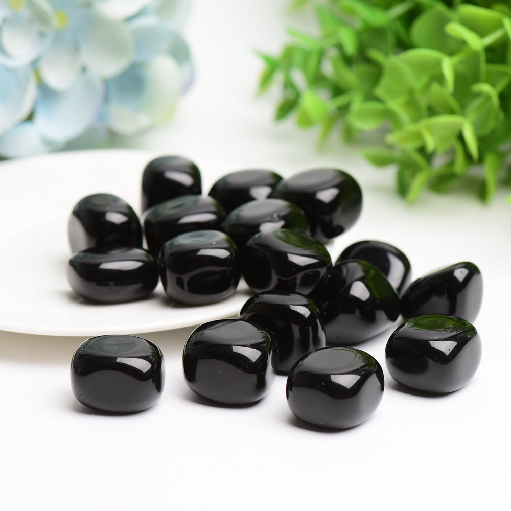 Black Obsidian Crystal Tumbles Bulk Whoelsale  Crystals USA