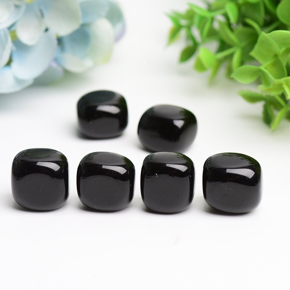 Black Obsidian Crystal Tumbles Bulk Whoelsale  Crystals USA