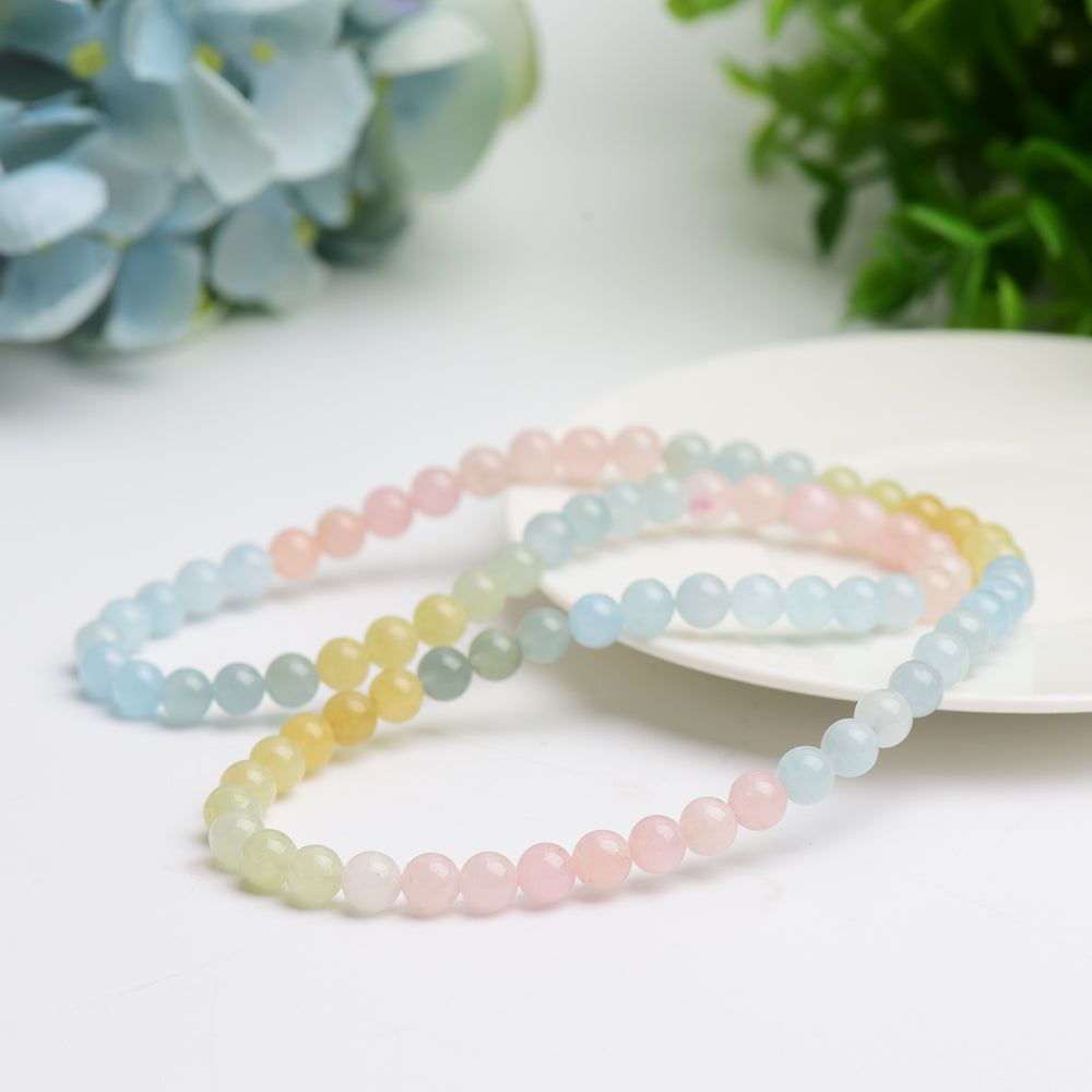 6.5mm Morganite Bracelet Bulk Wholesale Wholesale Crystals USA