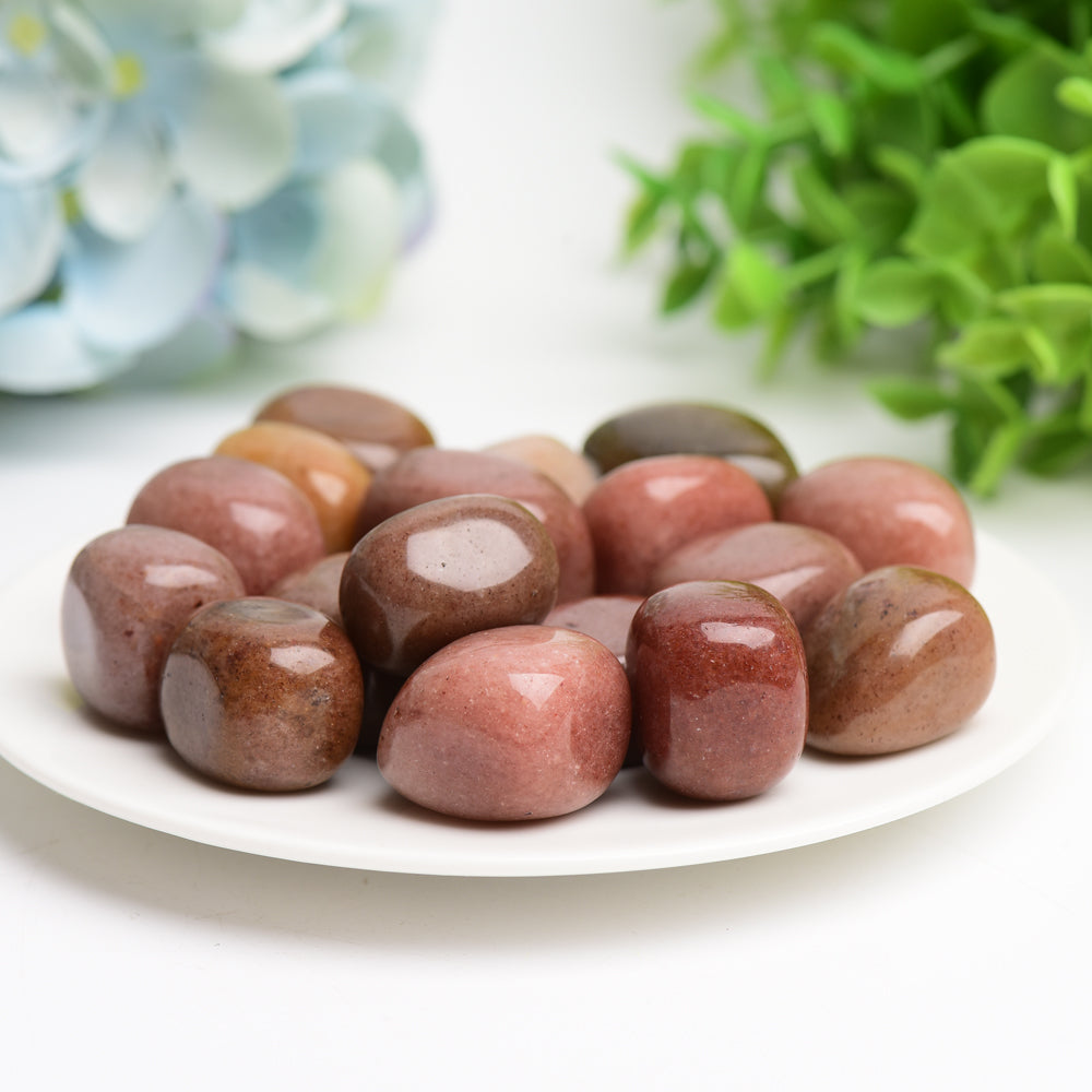 Red Aventurine Crystal Tumble Bulk Wholeslae  Crystals USA