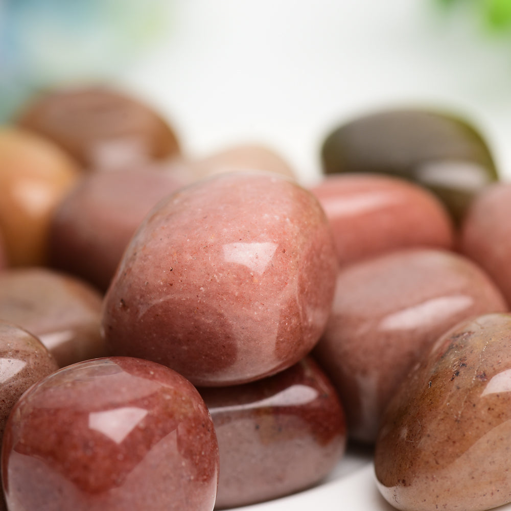 Red Aventurine Crystal Tumble Bulk Wholeslae  Crystals USA
