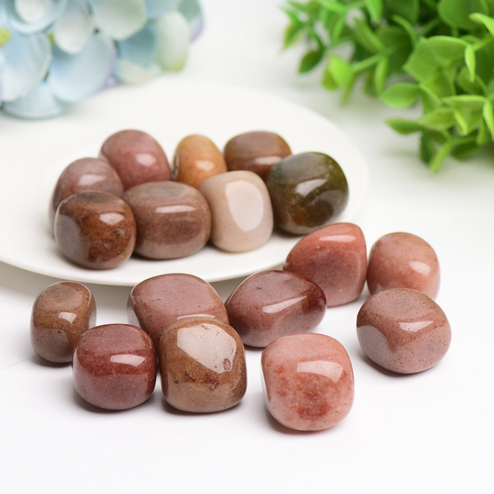 Red Aventurine Crystal Tumble Bulk Wholeslae  Crystals USA