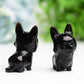 2.2" Black Obsidian Dog Crystal Carving Wholesale Crystals USA