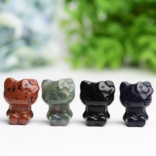 1.2" Hello Kitty Crystal Carving Wholesale Crystals USA