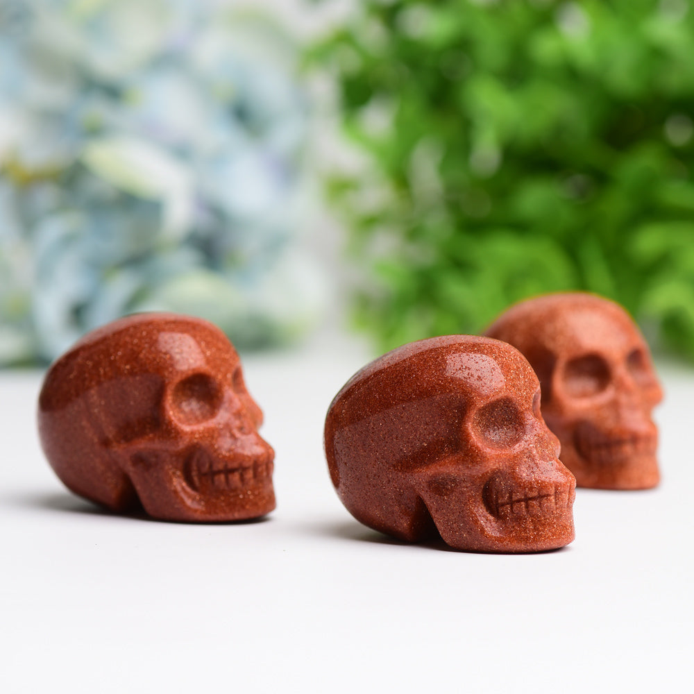 2.0" Golden Sandstone Skull Crystal Carving Wholesale Crystals USA