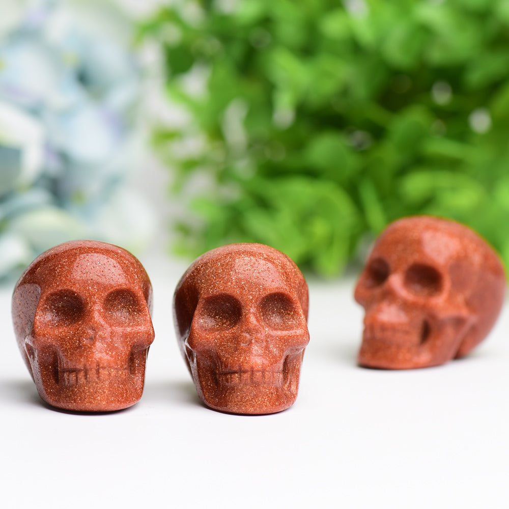 2.0" Golden Sandstone Skull Crystal Carving Wholesale Crystals USA