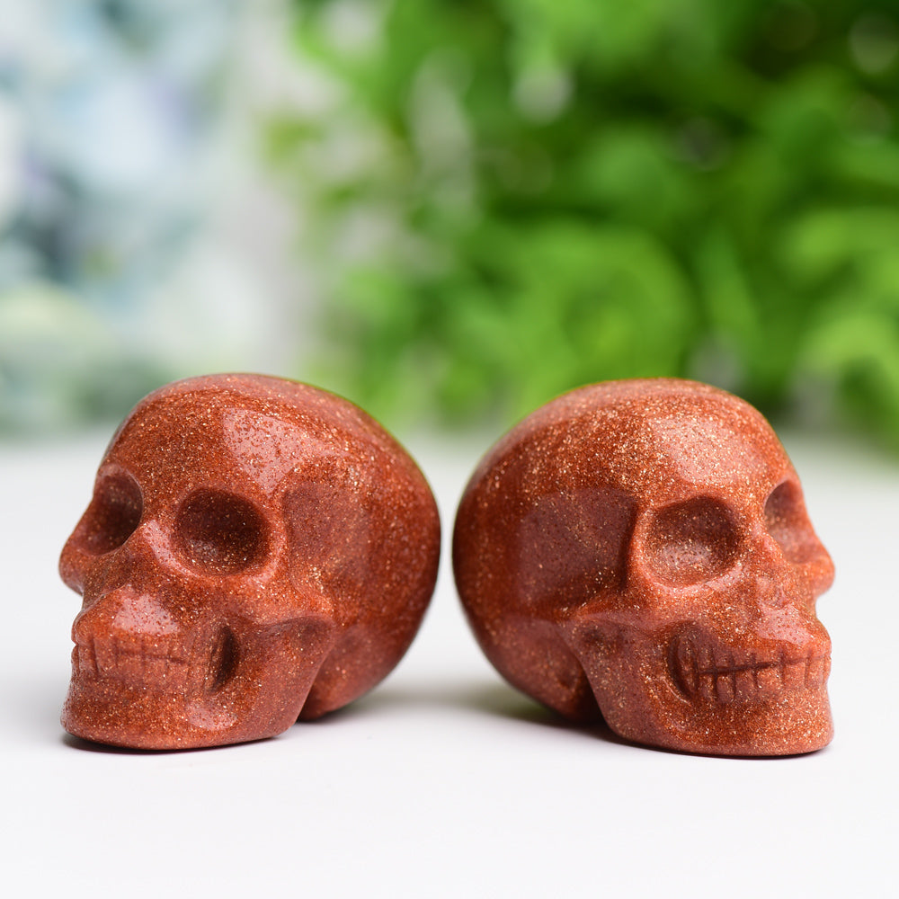 2.0" Golden Sandstone Skull Crystal Carving Wholesale Crystals USA