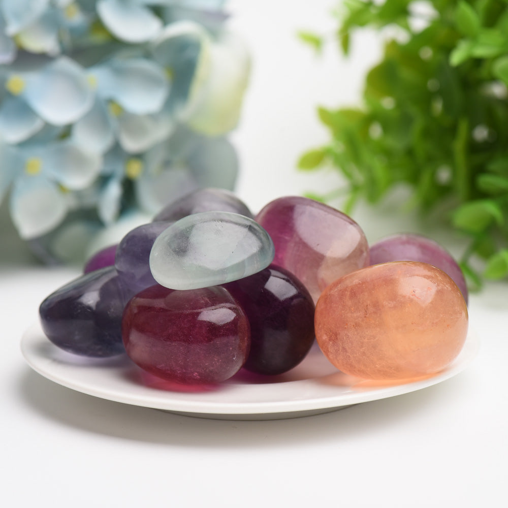 Rainbow Fluorite Crystal Tumbles Bag Bulk Wholesale Wholesale Crystals USA