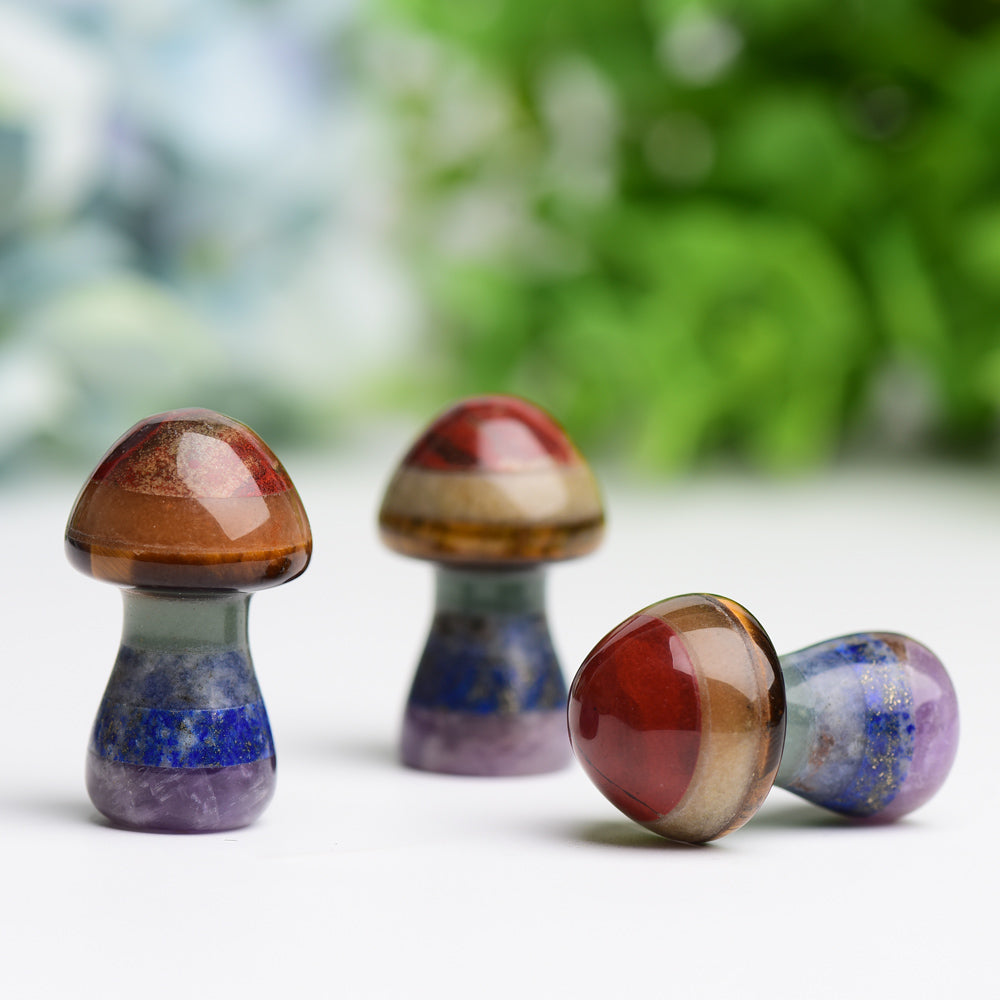1.3" Chakra Mushroom Crystal Carving Wholesale Crystals USA