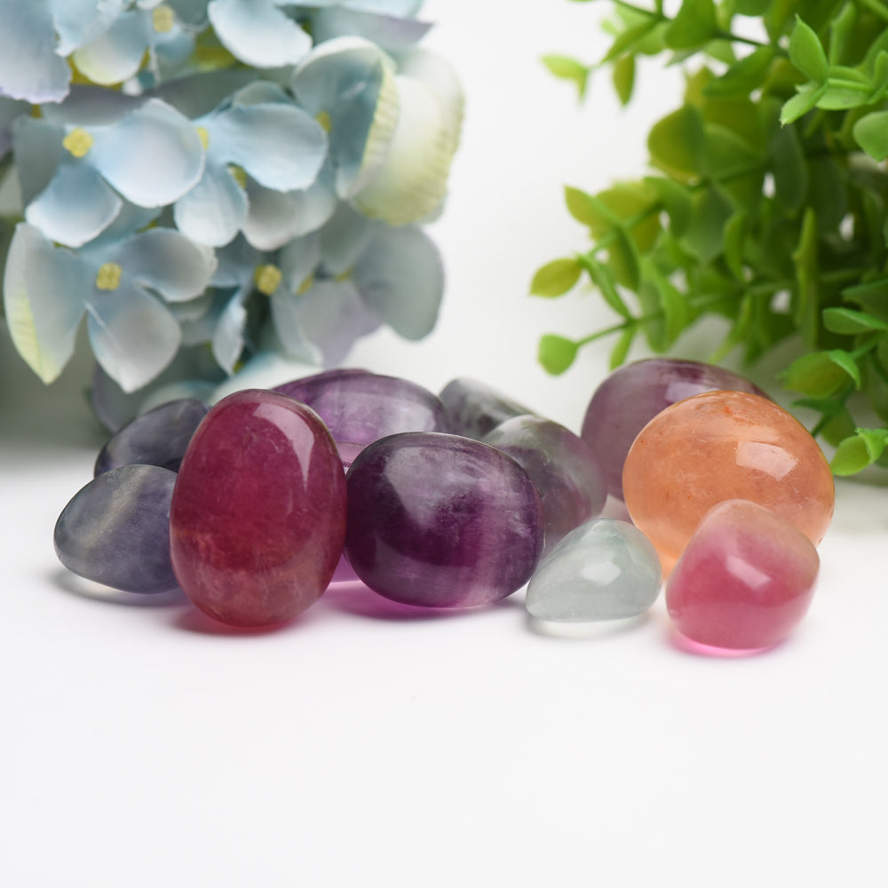Rainbow Fluorite Crystal Tumbles Bag Bulk Wholesale Wholesale Crystals USA