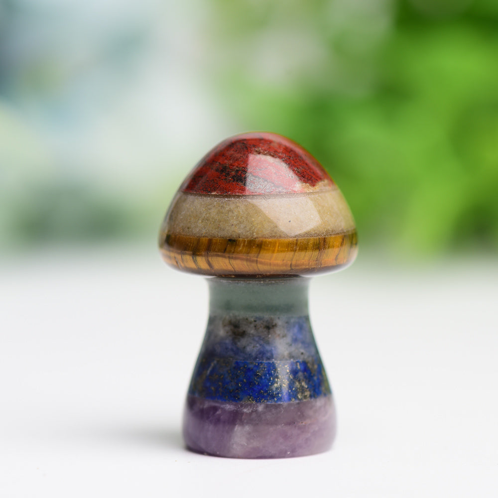 1.3" Chakra Mushroom Crystal Carving Wholesale Crystals USA