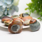 1.4" Polychrome Heart Crystal Carving Palm Stone Bulk Wholesale Wholesale Crystals USA