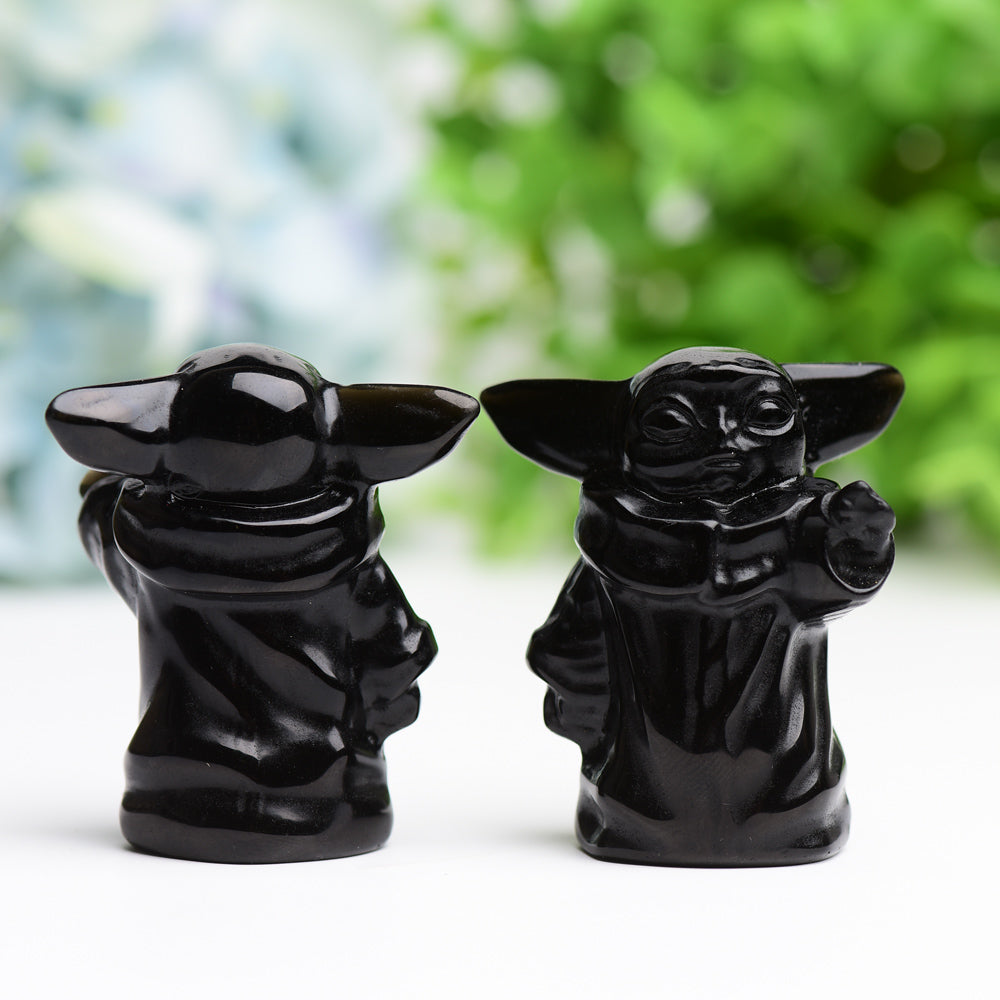 2.3" Black Obsidian Master Crystal Carving Wholesale Crystals USA