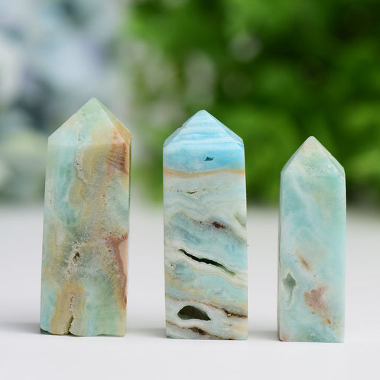 Set of 3 Hemimorphite Point Bag Wholesale Crystals USA