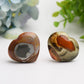 1.4" Polychrome Heart Crystal Carving Palm Stone Bulk Wholesale Wholesale Crystals USA