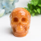 3.2" Orange Calcite Skull Crystal Carving Bulk Wholesale Wholesale Crystals USA