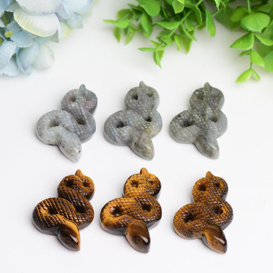 1.7" Snake crystal Carvings Wholesale Crystals USA