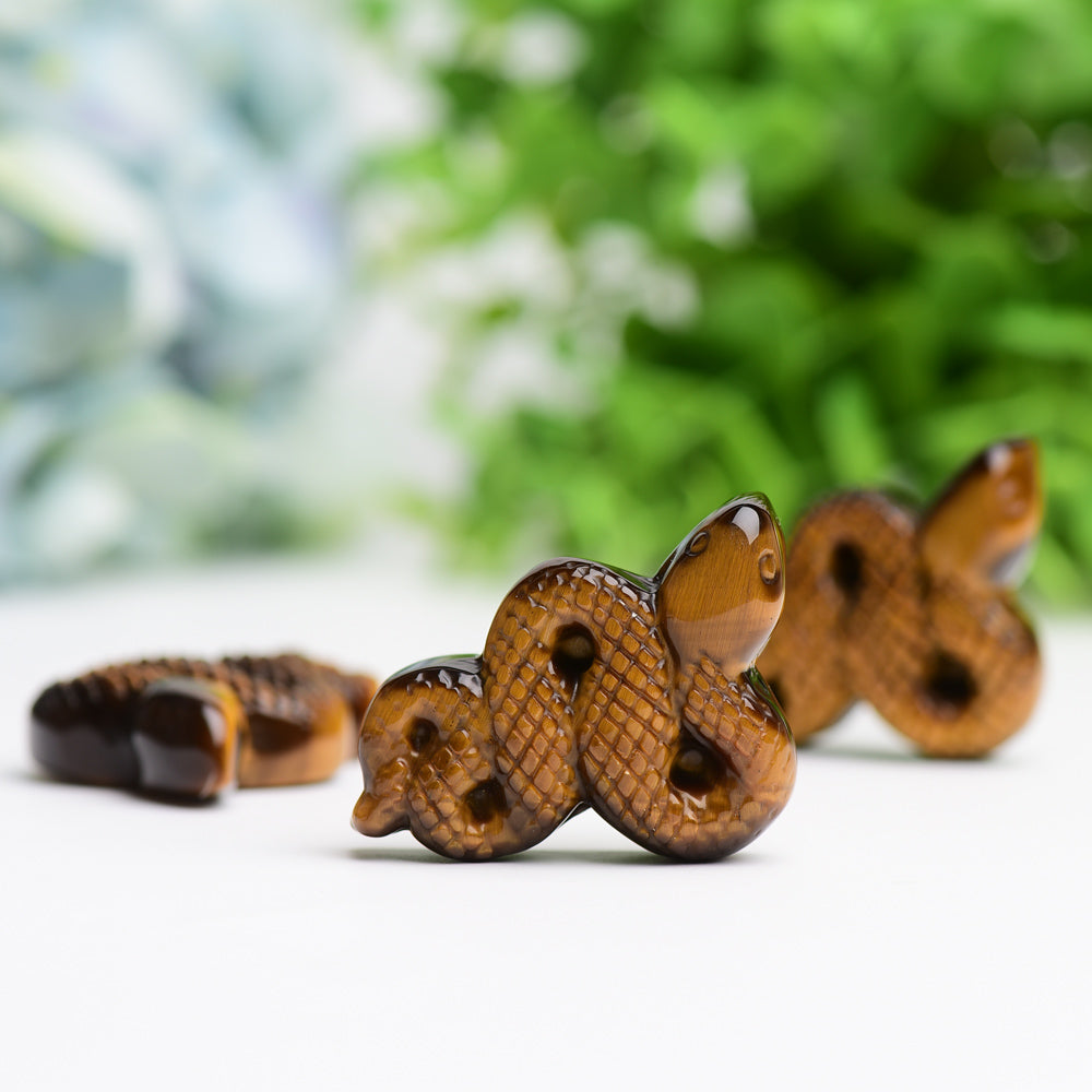 1.7" Snake crystal Carvings Wholesale Crystals USA