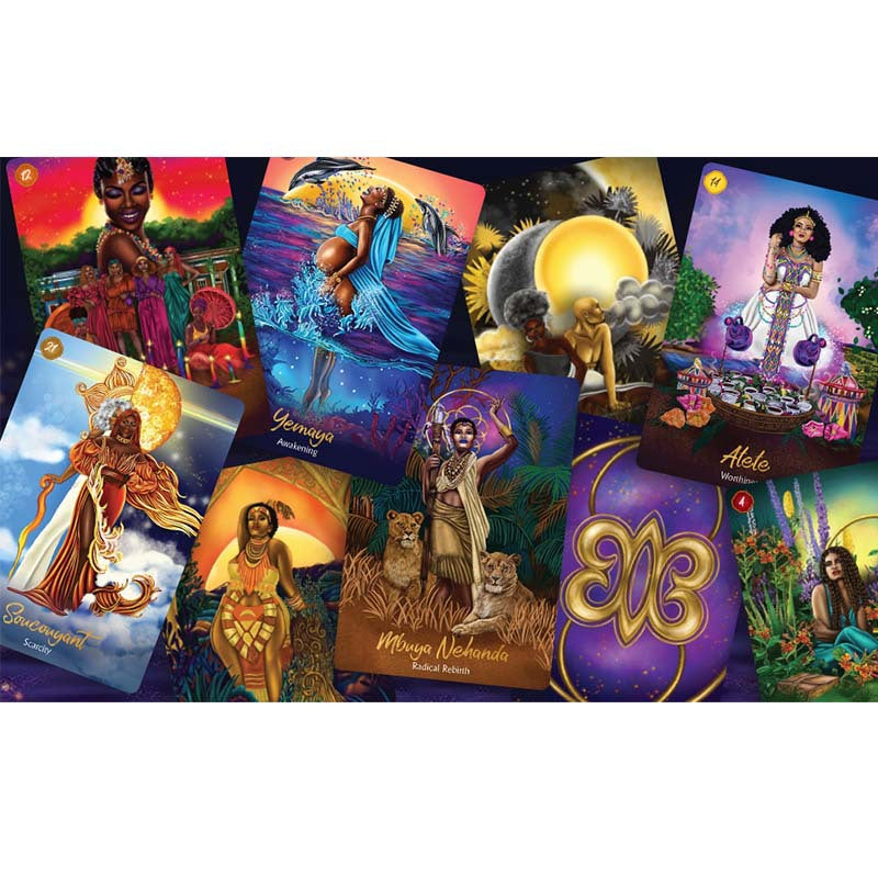 African Goddess Rising Oracle Tart Card Bulk Wholesale  Crystals USA