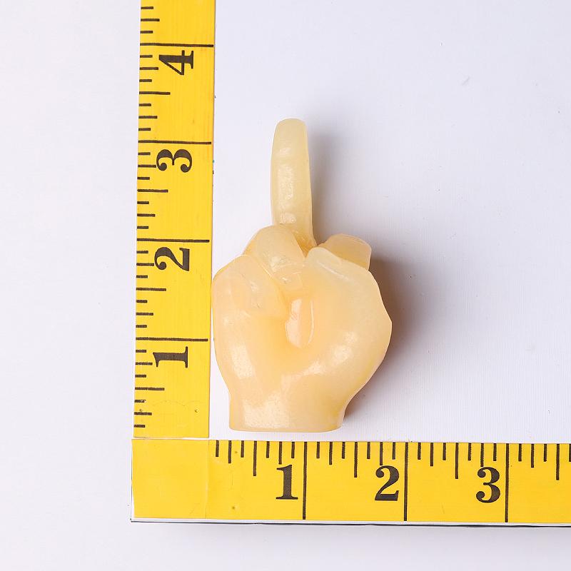 3" Yellow Jade Hand Crystal Carvings Wholesale Crystals USA
