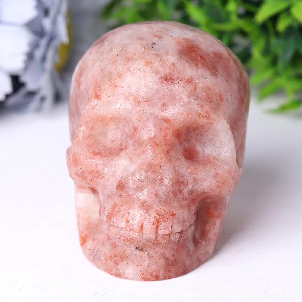 Golden Strawberry Quartz Crystal Skull Carvings Wholesale Crystals USA