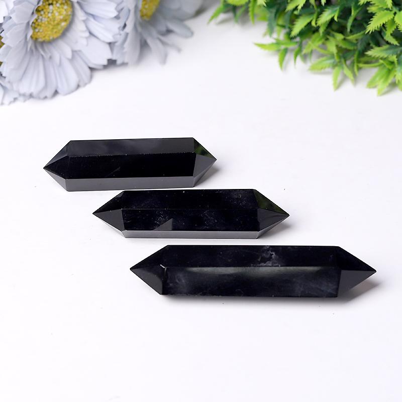 Wholesale Black Obsidian Double Terminated Point Wholesale Crystals USA