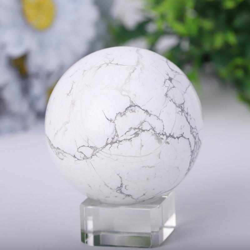 2.0"-4.0" Howlite Sphere Wholesale Crystals USA