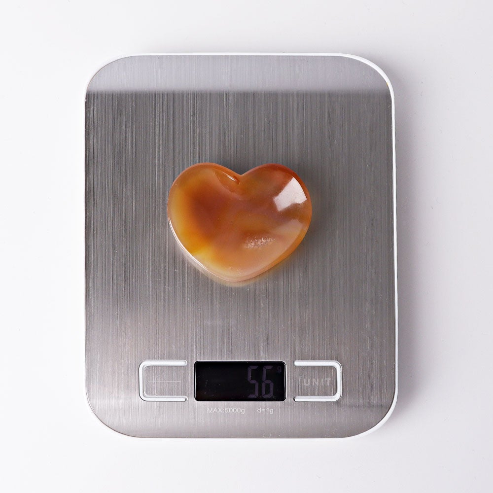 2.1" Agate Heart Shape Bowl Crystal Carvings Wholesale Crystals USA