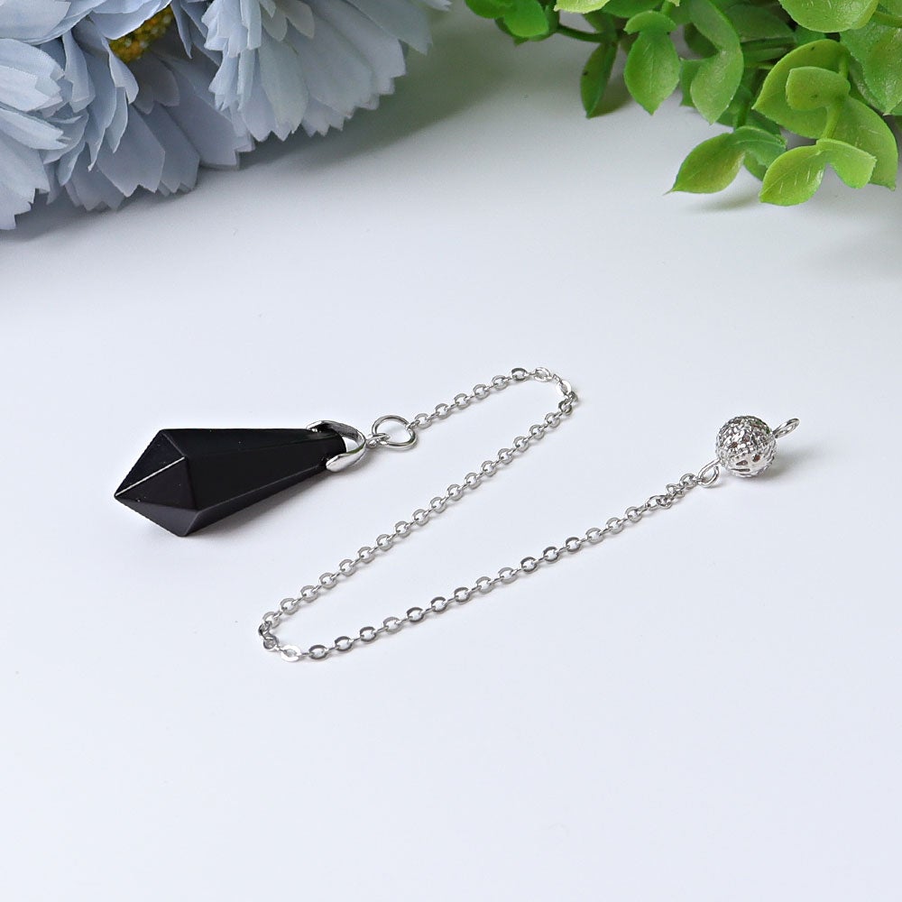 9" One Terminated Point Crystal Pendulum Wholesale Crystals USA