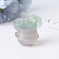 1.6" Fluorite Ring Bell Crystal Carvings for Christmas Wholesale Crystals USA