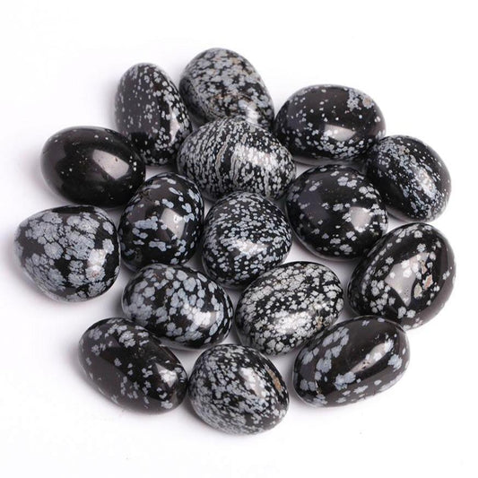 0.1kg Snowflake Obsidian Crystal Tumbles Wholesale Crystals USA