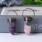 2.4" Amethyst Rose Quartz with Kyanite Pendant for DIY Wholesale Crystals USA