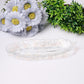 9.5" Feather Shape Plate Crystal Carvings Wholesale Crystals USA