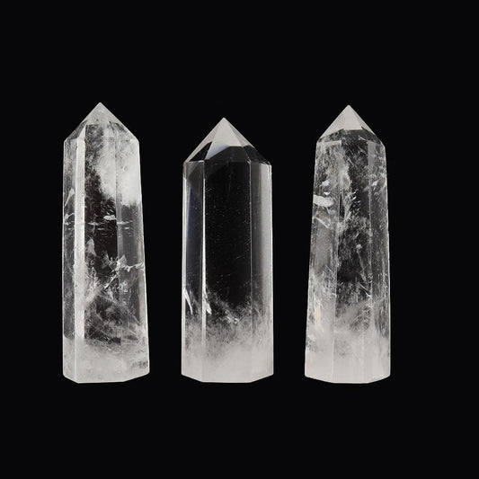 Clear Quartz Points Set of 3 Wholesale Crystals USA