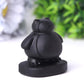 2" Black Obsidian Snorlax Crystal Carvings Wholesale Crystals USA