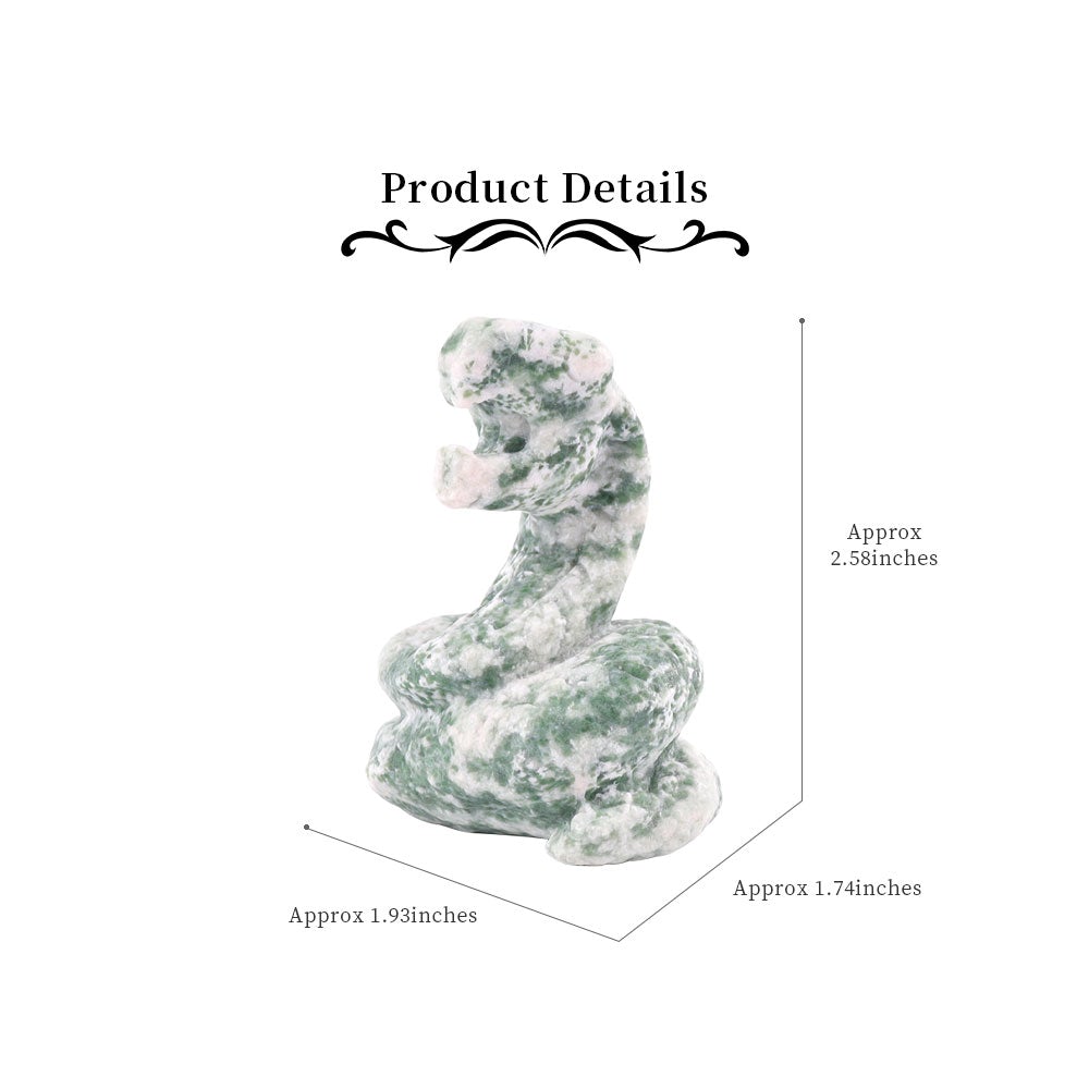 Unique Jade Cobra Snake Carvings