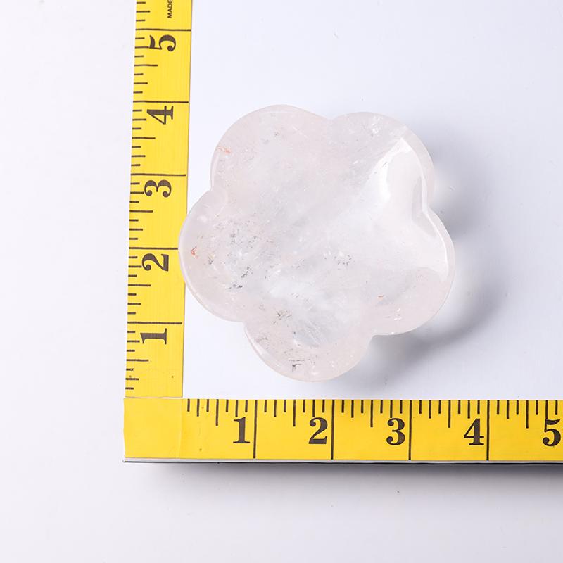 3.5" Clear Quartz Flower Shape Bowl Crystal Carvings Wholesale Crystals USA