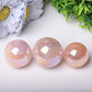 0.25kg Aura Rose Quartz Crystal Sphere Wholesale Crystals USA