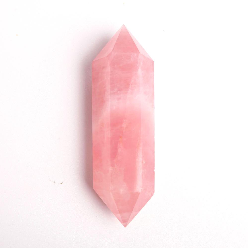 Set of 3 Rose Quartz Double Terminated Crystal Point Wholesale Crystals USA