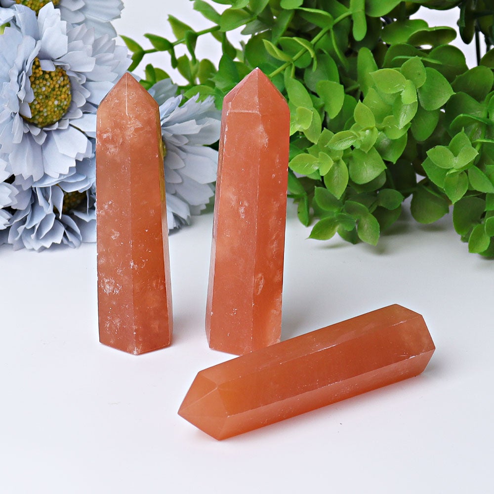 3"-4" Honey Calcite Crystal Points Wholesale Crystals USA