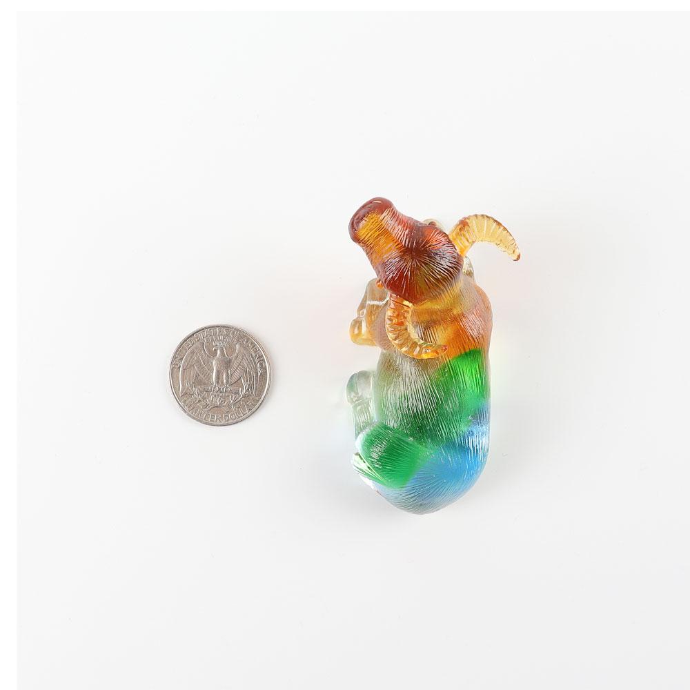 Handmade Colored Glaze Liuli Buffalo Crystal Carvings Wholesale Crystals USA