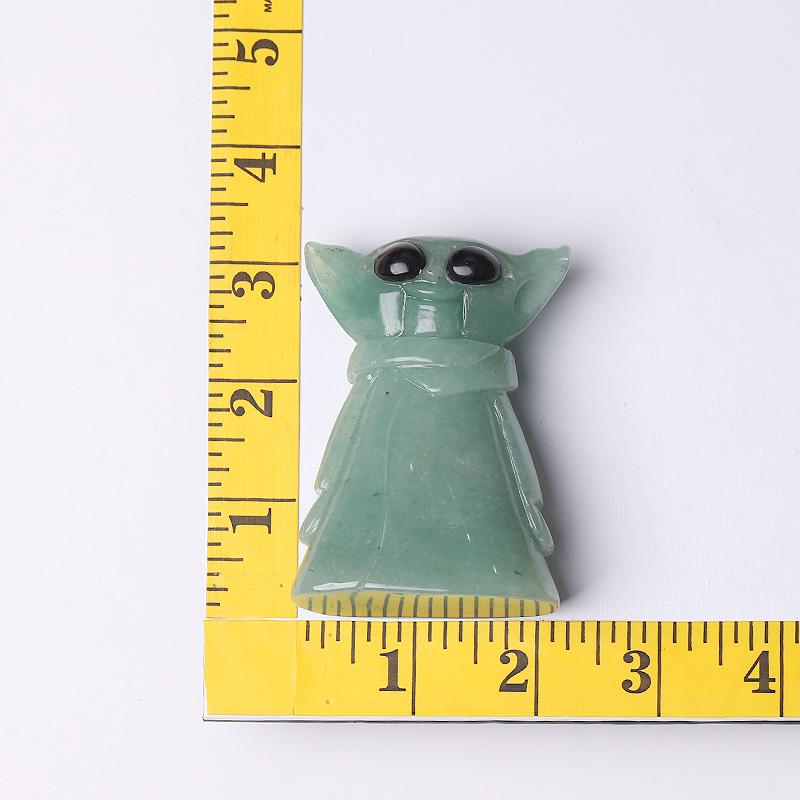 3" Green Aventurine Baby Yoda Master Crystal Carvings Wholesale Crystals USA
