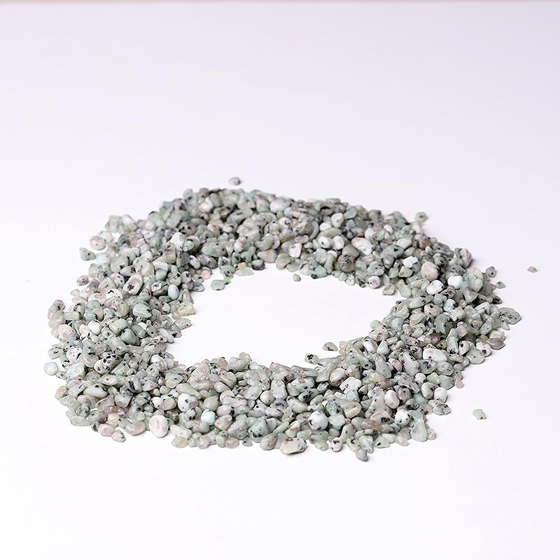 0.1kg Different Size Natural Kiwi Jasper Chips Crystal Chips for Decoration Wholesale Crystals USA
