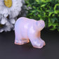 3" Pink Opal Bear Carving for Collection Crystal Gift Wholesale Crystals USA