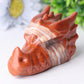 3" Red Jasper Dragon Head Crystal Carvings Wholesale Crystals USA