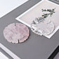 2" Rose Quartz Clear Quartz Snowflake Shape Crystal Carvings Wholesale Crystals USA