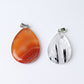 1.5" Carnelian Black Tourmaline Water Drop Pendant Wholesale Crystals USA
