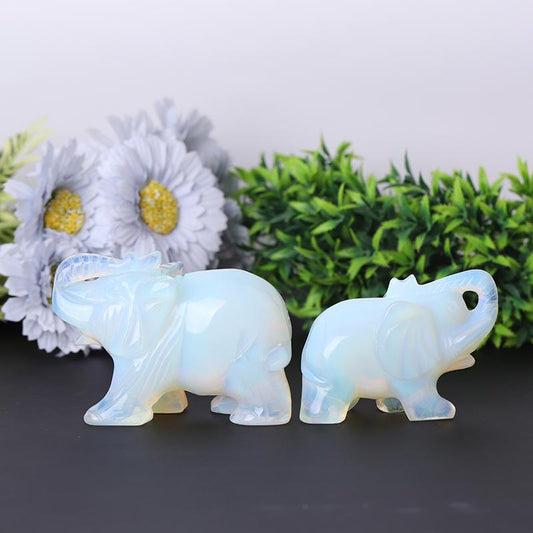 Opalite Elephant Crystal Carvings Wholesale Crystals USA